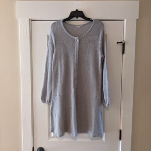In Loom Grey Longsleeve Sweater Dress, Size S